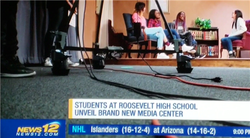 students on News 12 